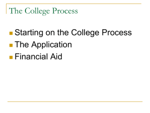 The College Process