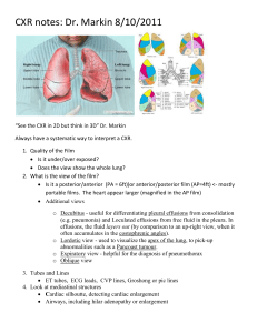 CXR notes_ Dr.Markin's lecture