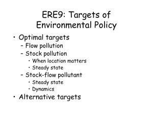 Environmental and Resource Economics, lecture 1