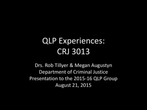 the CRJ 3013 Workshop PowerPoint Presentation