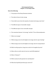 Environmental Science Chapter 13 Test Study Guide Know the