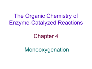 The Organic Chemistry of Enzyme Catalyzed Reactions Chapter 4