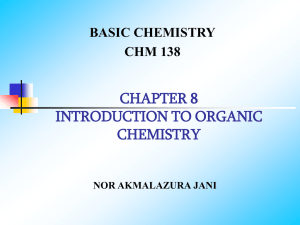 CHAPTER 8-introduction to organic chemistry latest