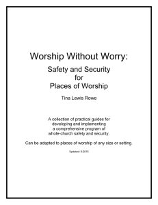 WORSHIP WITHOUT WORRY -156 pages-2015