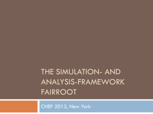 The simulation- and analysis-Framework Fairroot