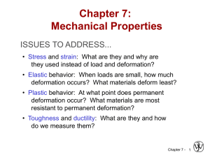 Chapter 7: Mechanical Properties