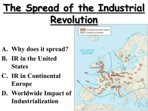 The Spread of the Industrial Revolution