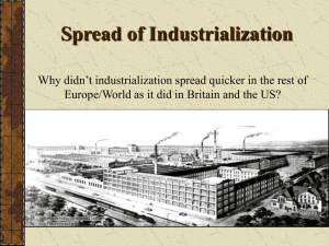 The Spread of Industrialization