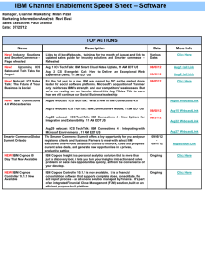 IBM Channel Enablement Speed Sheet – Software TOP