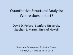 Quantitative Structural Analysis: Where does it start?