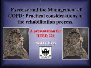 COPD Rehab - Neil Eves, November 26, 2003