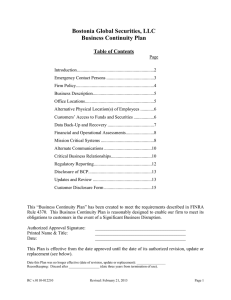 Bostonia Global Securities, LLC is also a limited purpose broker