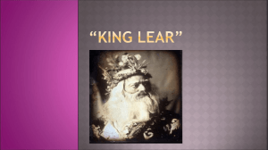 King Lear Background Notes - MHS112