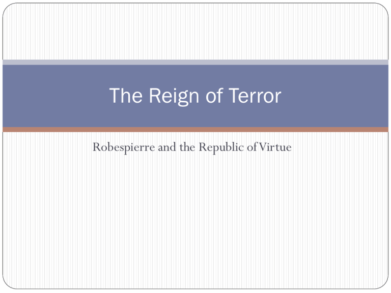 Reign Of Terror History Term