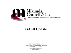 GASB 54 Fund Balance Reporting