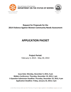 2014 VAW Community Needs Assessment