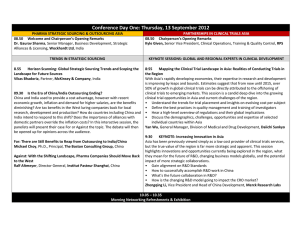 Conference Day One: Thursday, 13 September 2012