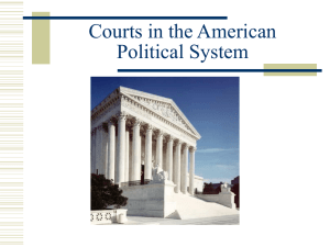 Courts in the American Political System