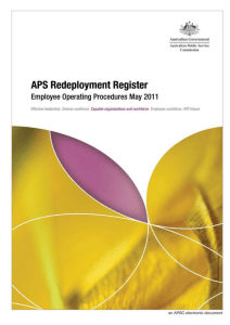 APS Redeployment Register: Employee Operating Procedures