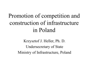Promotion of competition and construction of infrastructure in Poland