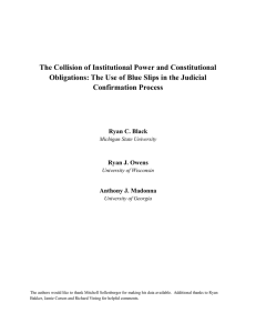 The Collision of Institutional Power and Constitutional Obligations