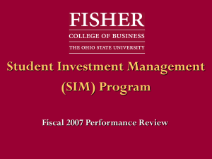 SIM - Fisher College of Business