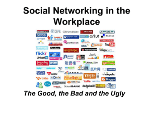 Social Networking in the Workplace: The Good, The Bad, and the