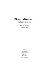 IPhone vs Blackberry
