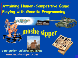 Attaining Human-Competitive Game