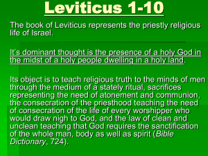 Leviticus 1-10
