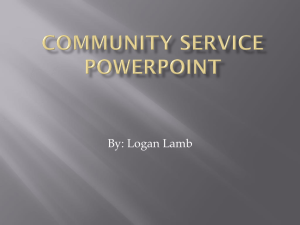 Community Service PowerPoint