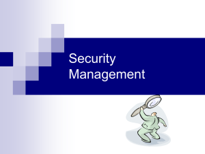 Security Management