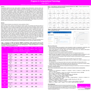 Progress In Computational Toxicology
