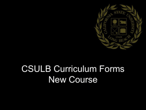 New Course Form
