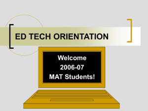 ed tech orientation - Willamette University