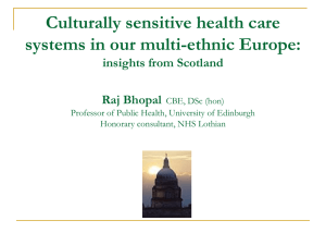 Culturally sensitive health care systems in our multi