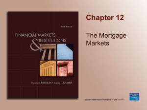 Mortgages! - the School of Economics and Finance