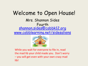 sides Open House 2014-2015