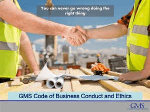 GMS Code of Conduct