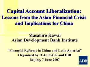 Capital Account Liberalization