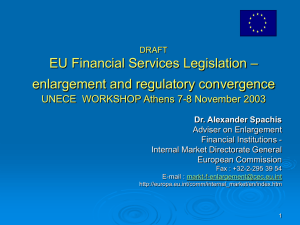 EU regulation in the financial services sector