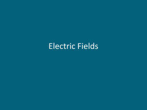 Electric Fields - Ms. Lisa Cole-