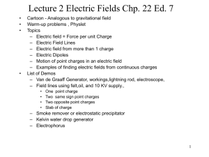 PowerPoint Presentation - Lecture 1 Electric Charge*