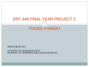 In thesis writing Non-numbering system