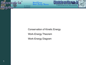 Work-Energy Diagrams