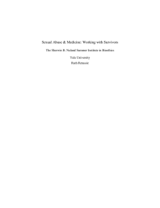 Sexual Violence & Medicine: Working with Survivors