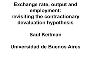 Exchange rate, output and employment: revisiting the contractionary