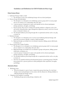 2015 Guidelines and Definitions for CSUN Fieldwork Hour Logs