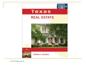 Texas Real Estate - PowerPoint for Chapter 18