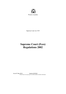 Supreme Court (Fees) Regulations 2002